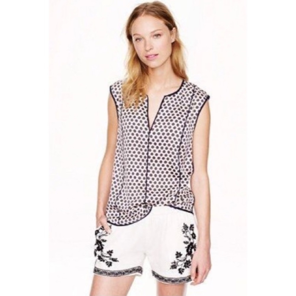2/$30 J. Crew Silk Sleeveless Blouse